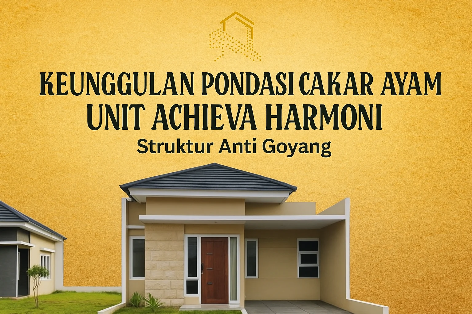 keunggulan pondasi cakar ayam unit achieva harmoni struktur anti goyang