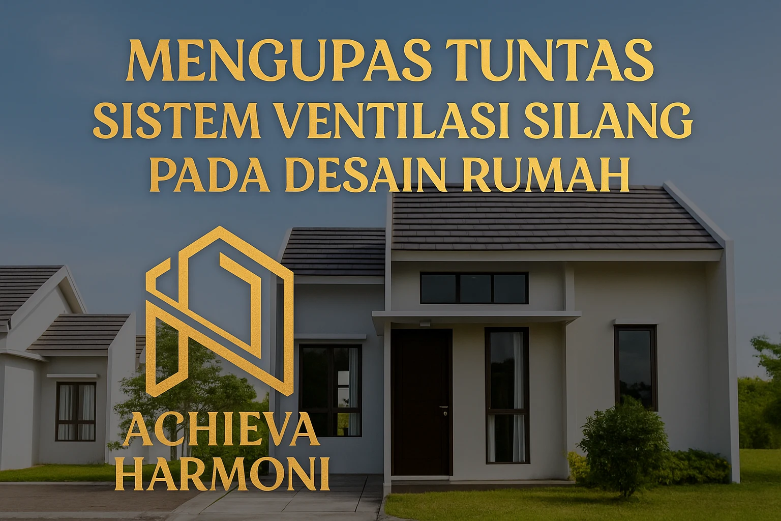 mengupas tuntas sistem ventilasi silang pada desain rumah achieva harmoni