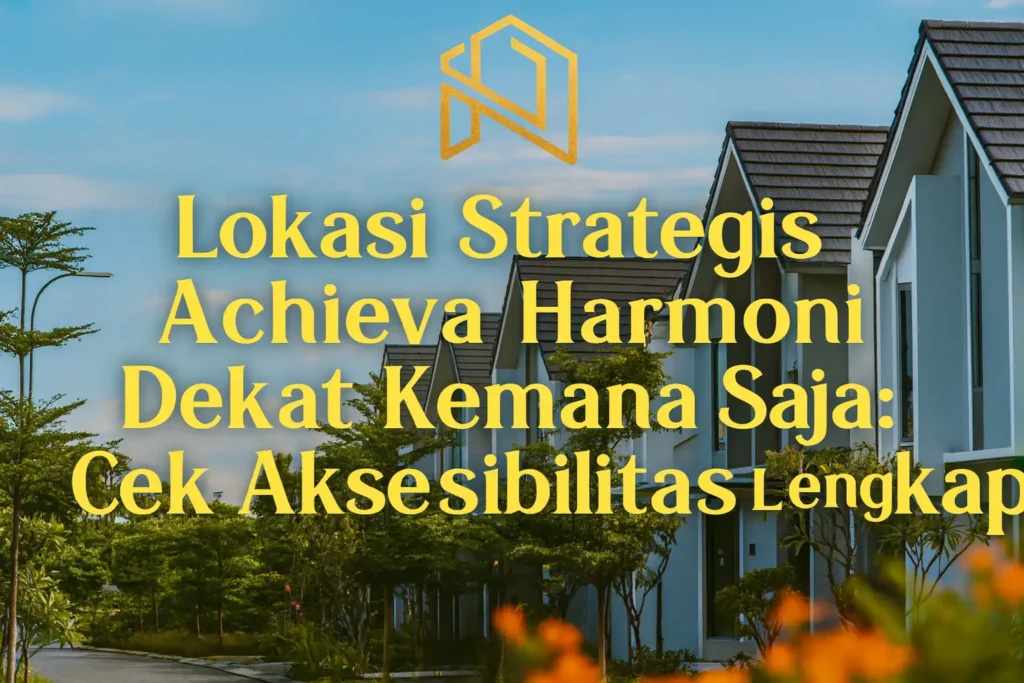 lokasi strategis achieva harmoni dekat kemana saja cek aksesibilitas lengkap