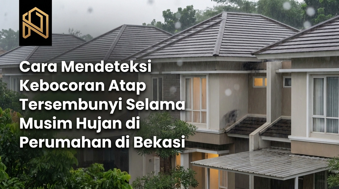 cara mendeteksi kebocoran atap tersembunyi saat musim hujan di perumahan area bekasi