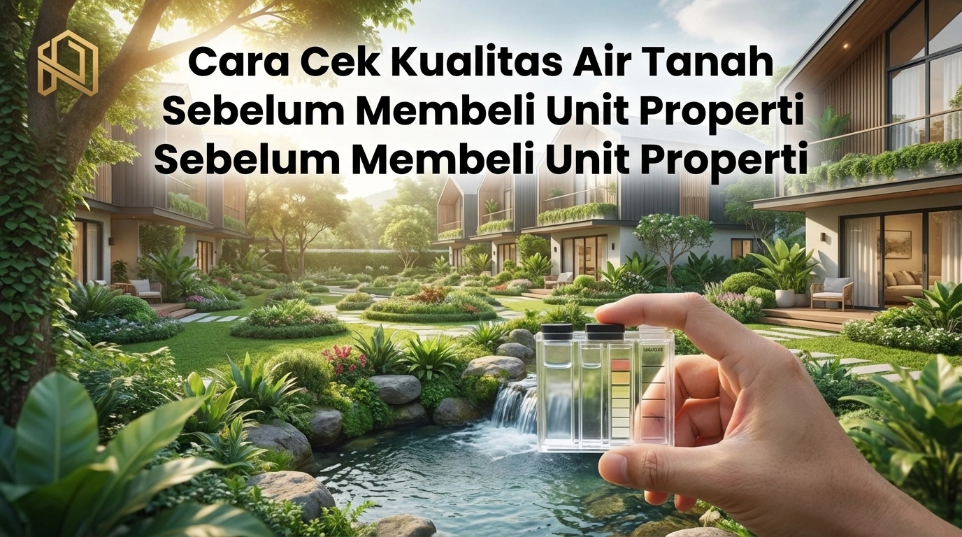 cara mengecek kualitas air tanah sebelum memutuskan membeli unit properti