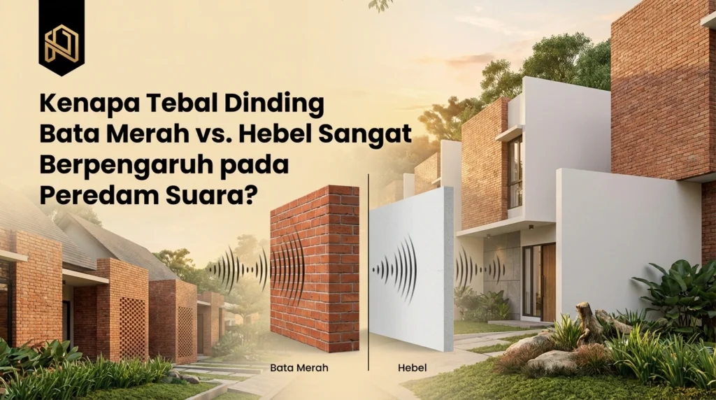 mengapa ketebalan dinding bata merah vs hebel sangat berpengaruh pada peredaman suara?