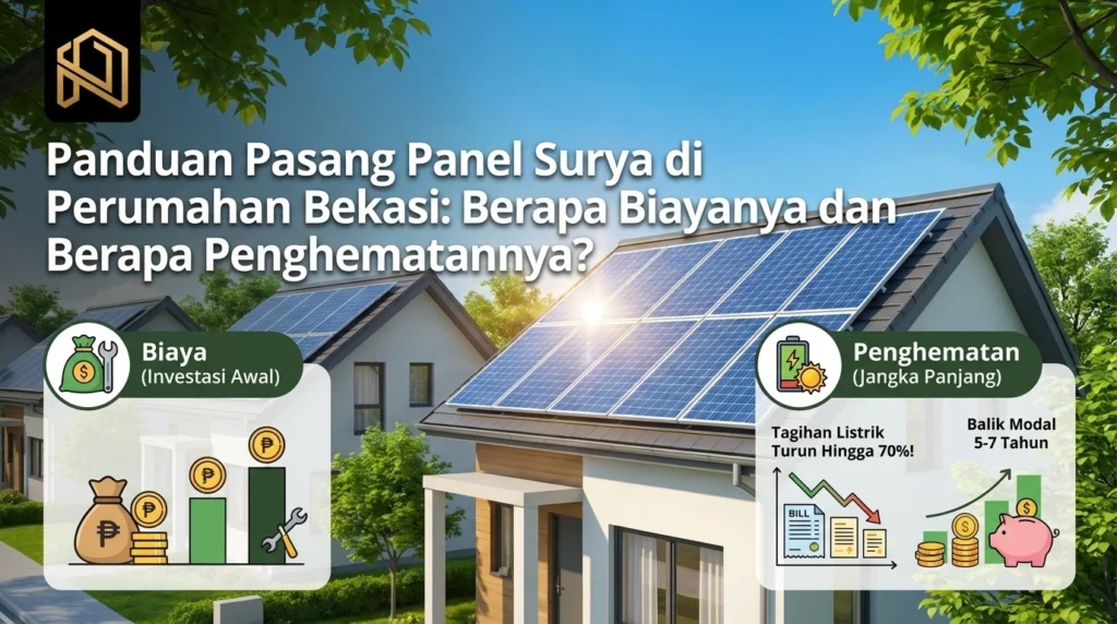 panduan memasang panel surya di perumahan bekasi berapa biaya dan penghematannya?
