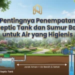 pentingnya posisi septic tank dan sumur bor agar air tetap higienis