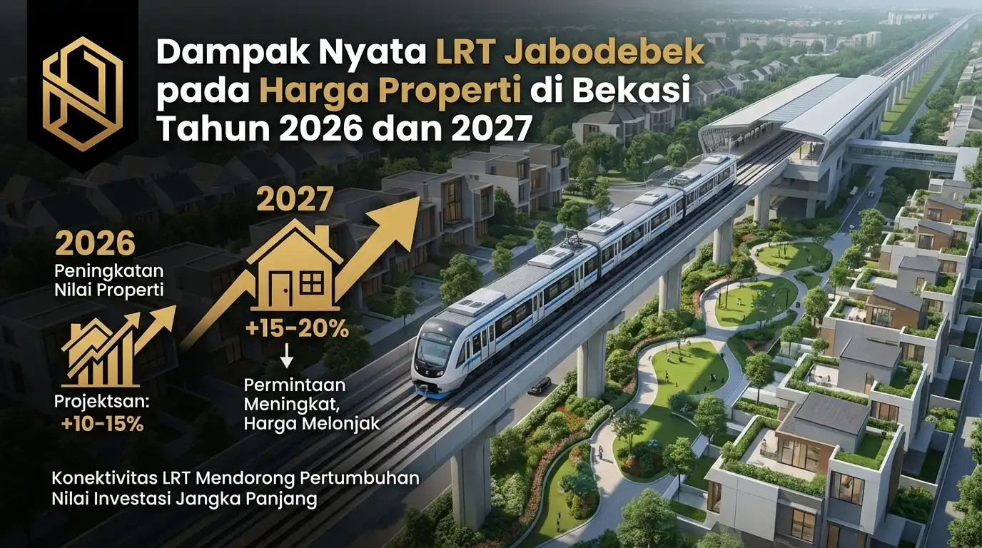 dampak nyata lrt jabodetabek terhadap harga properti di seputar bekasi tahun 2026 dan tahun 2027