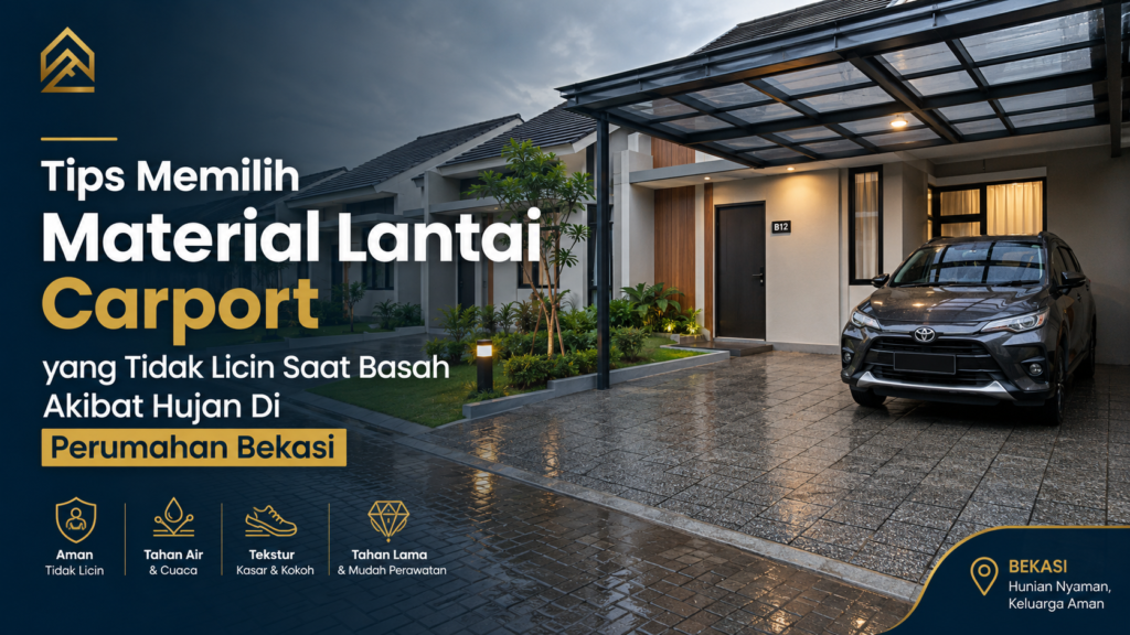 Tips Memilih Material Lantai Carport Tidak Licin untuk Cuaca Bekasi